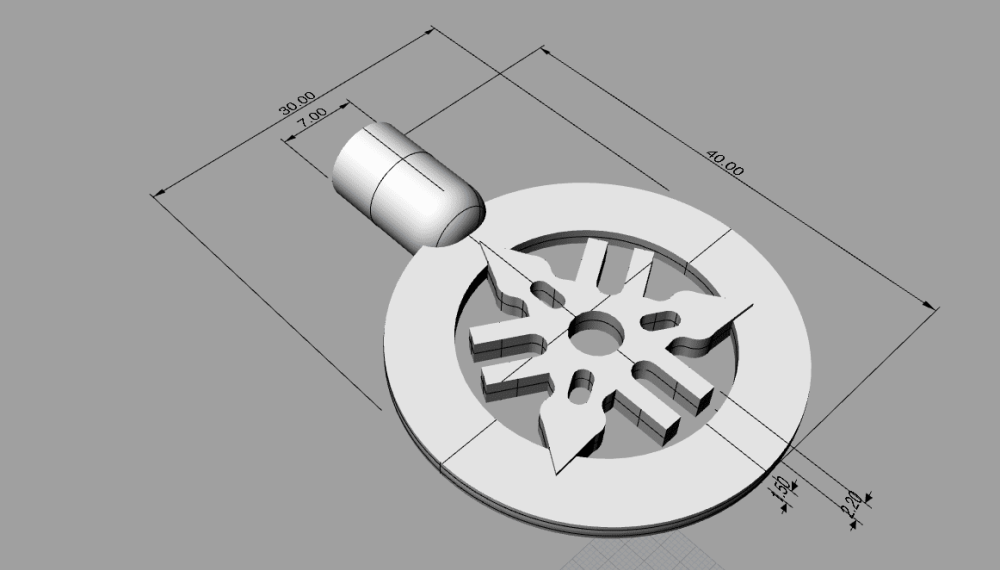 Yamaha Christmas light CAD drawing.