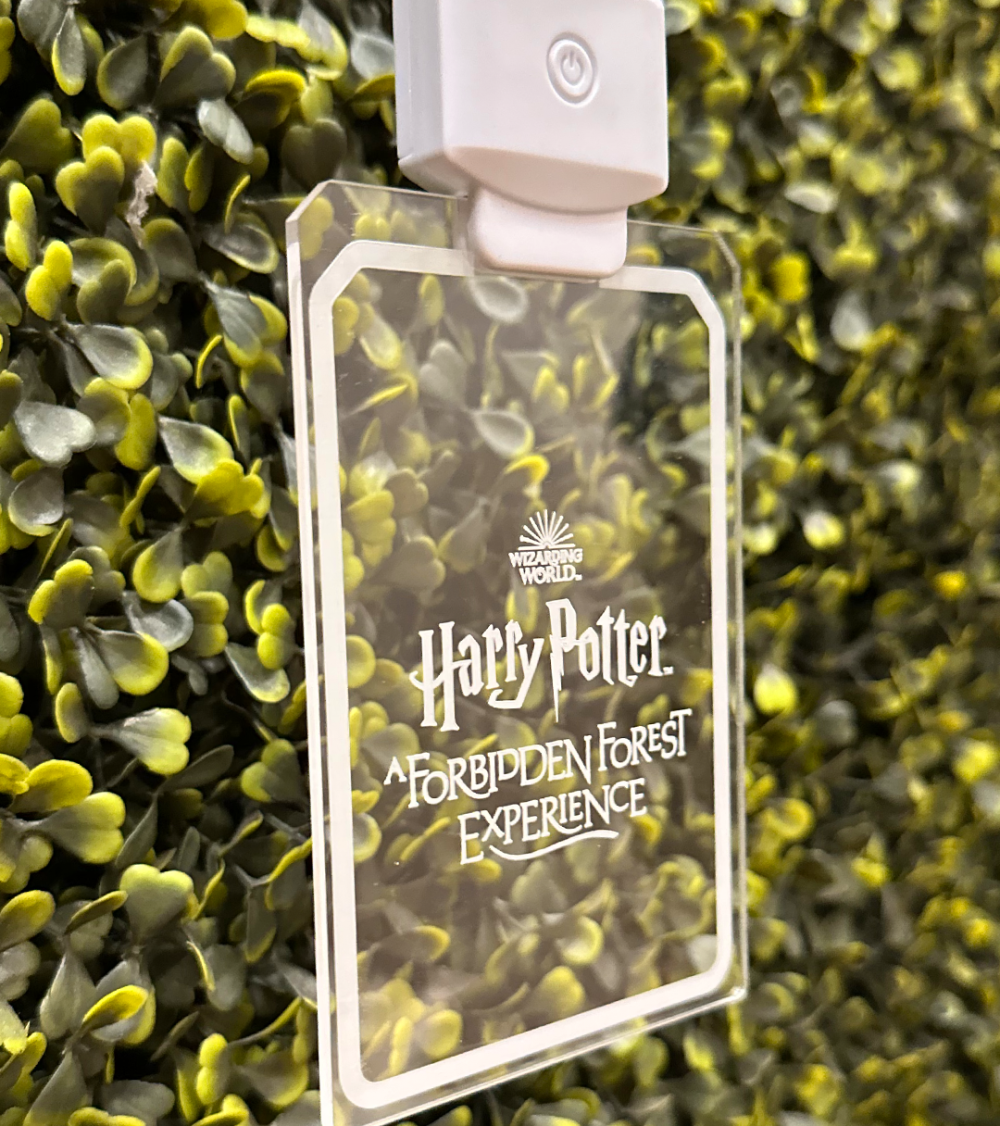 Transparent lanyard.