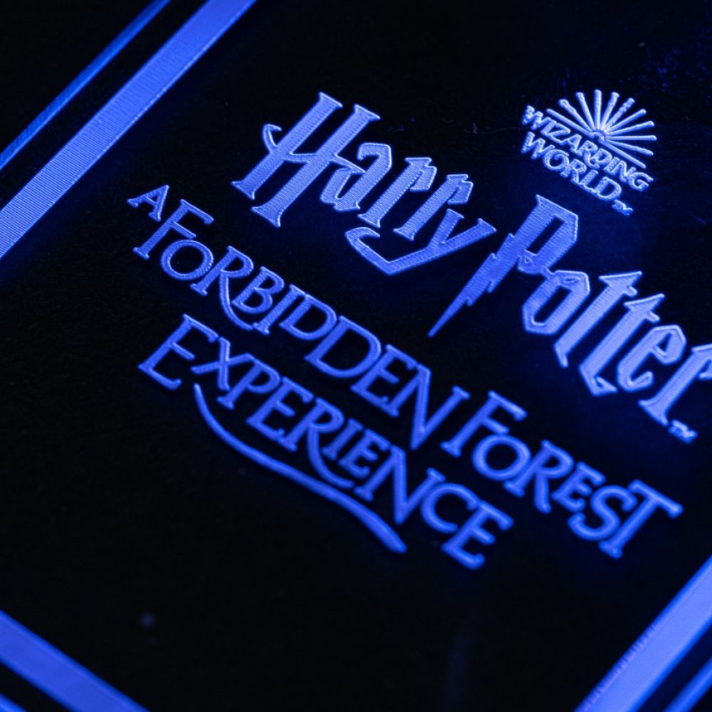 Zoomed glow in the dark lanyard.