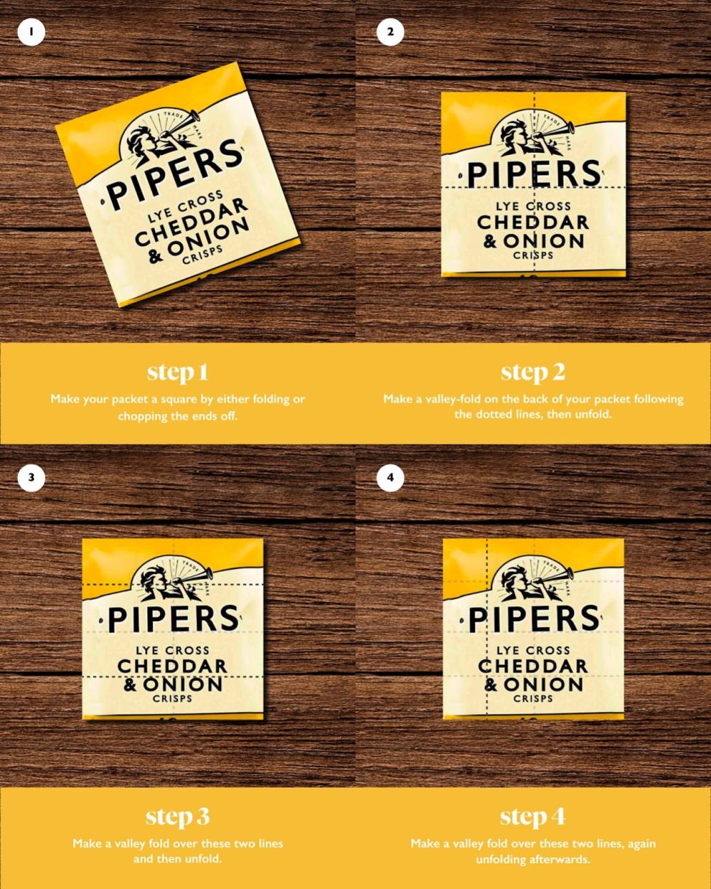Pipers origami instructions.