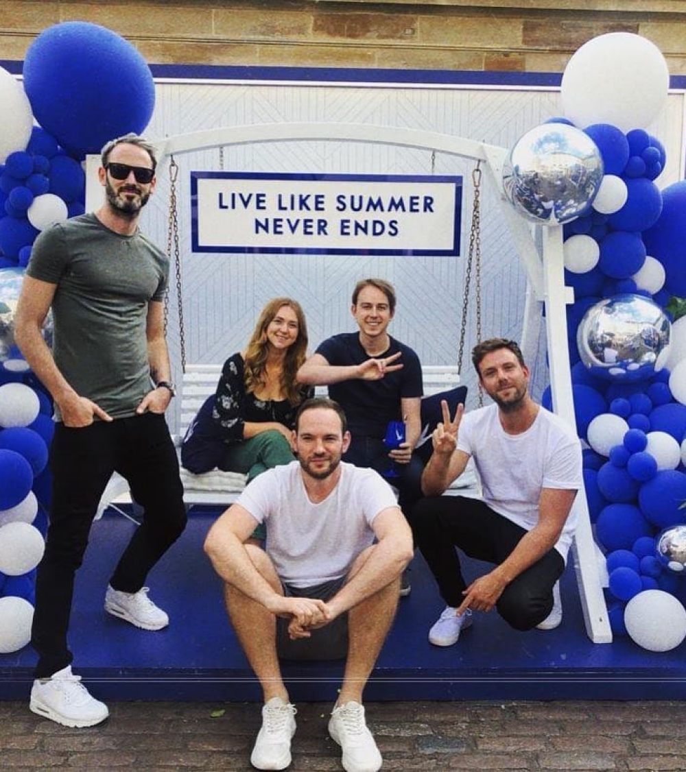 Paradise team at the Live Victoriously stand for Grey Goose.