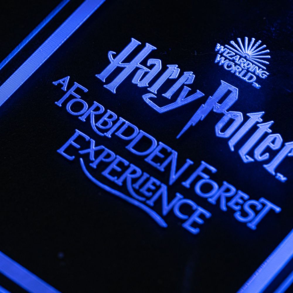 Zoomed glow in the dark lanyard.